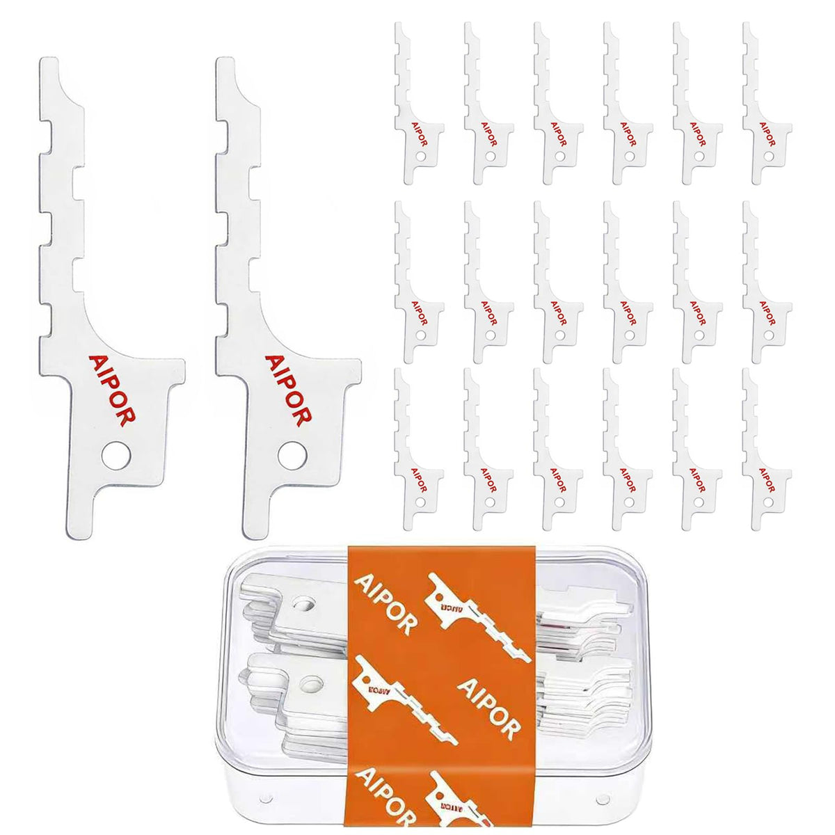 AIPOR 20 Pack Drywall Reciprocating Saw Blade,Drywall Access Cutting Blade,Blunt Point Drywall Reciprocating Saw Blade for Access Hole Cutting, 5 TPI, 6", Carbide