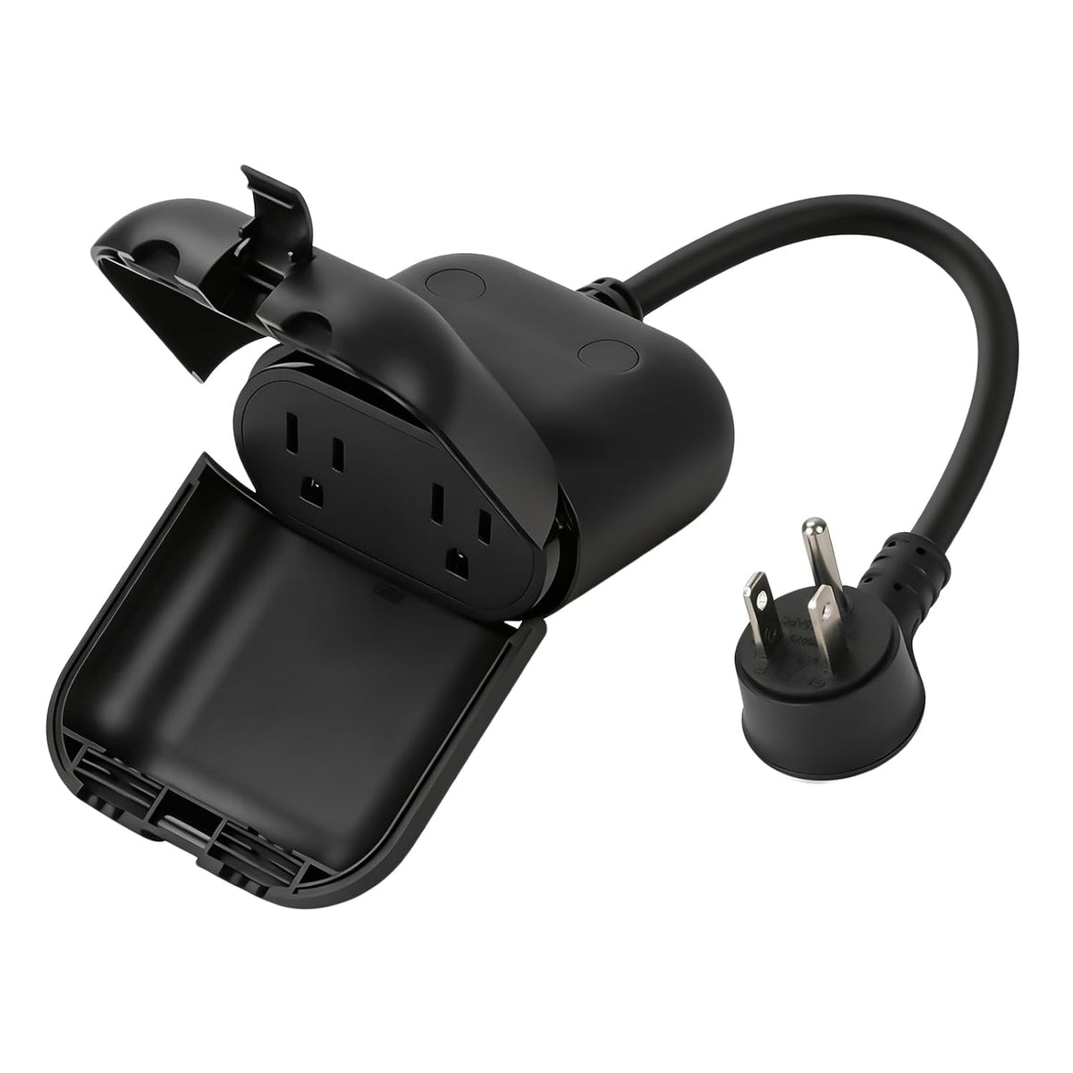 Outdoor Smart Plug, Waterproof IP66 WiFi Plug with 2 Individually Sockets, Compatible with Alexa & Google Assistant