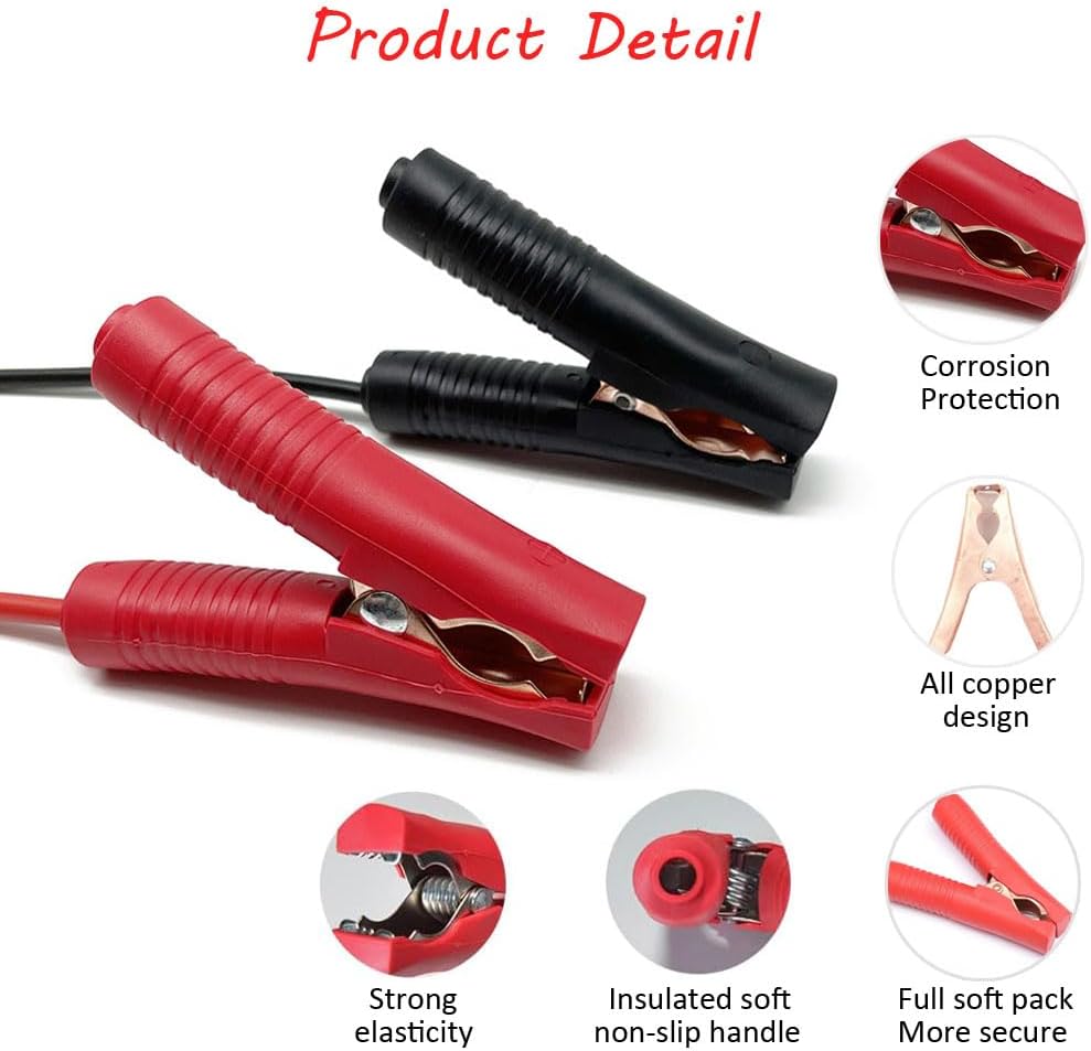 GRZWAYS Jumper Cables with Adapter Compatible with Mil.Waukee M18 18V