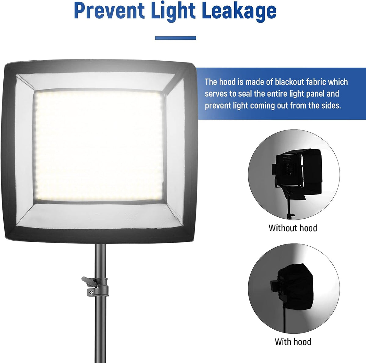 12.2"x11.4" Foldable Softbox Diffuser with Grid and Bag for NL660/SNL660/RGB660/RGB660 Pro/RGB660 PRO II LED Video