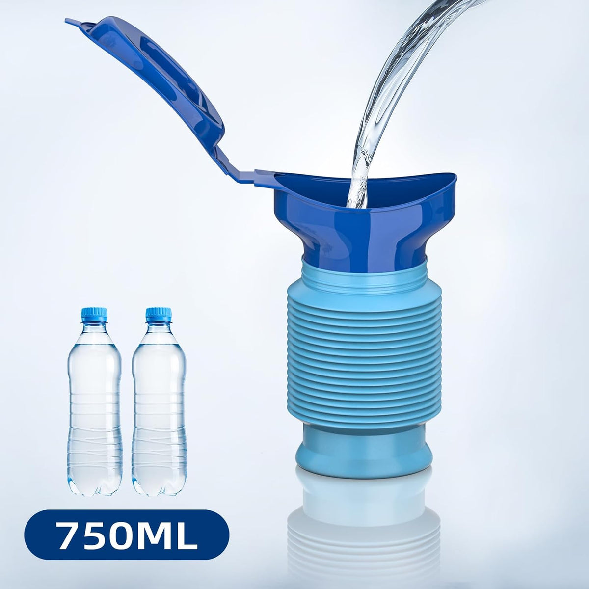 Pee Bottles for Men, Adjustable Emergency Urinal 750ml, Car Pee Bottle for Men and Women, Portable Toilet for Car