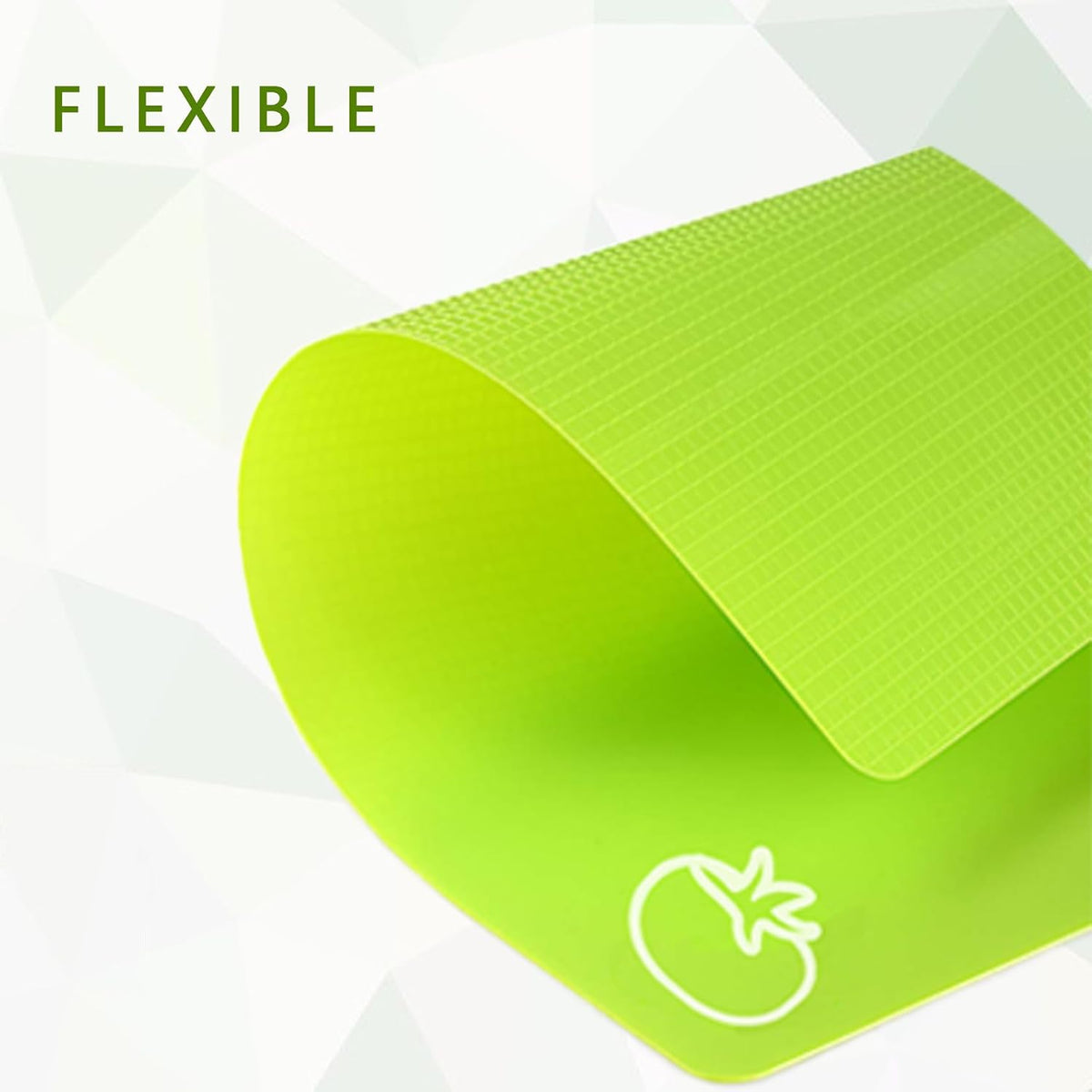 Flexible Plastic Cutting Boards for Kitchen, Upgrade Nonslip Cutting Board Set of 4, BPA-Free, Dishwasher Safe