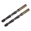 uxcell 2pcs Jobber Drill Bits 13.5mm (0.531") Black Nitride & Gold Titanium Coated M2 High Speed Steel (HSS) Twist Drill Bits for Stainless Steel Aluminum Alloy Metal