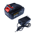 Mini Chainsaw Battery, 21v Lithium Battery - 4.0 Ah Battery with Electric Quantity Display, Include Charger Adapter