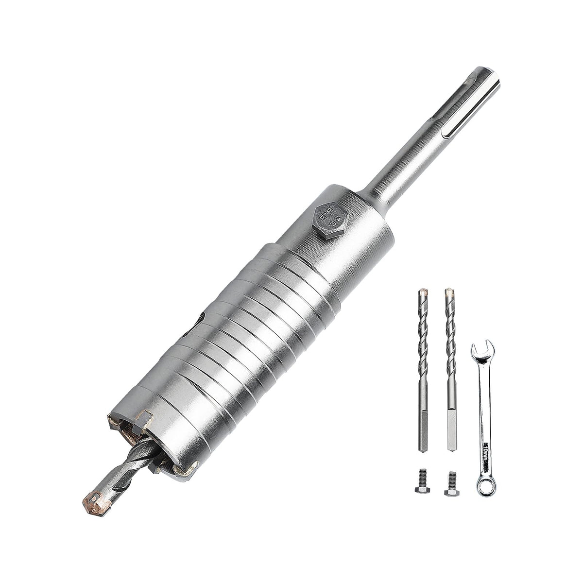 GRIXLEN 1.5 inch / 38mm Concrete Hole Saw with SDS Plus Shank Rod