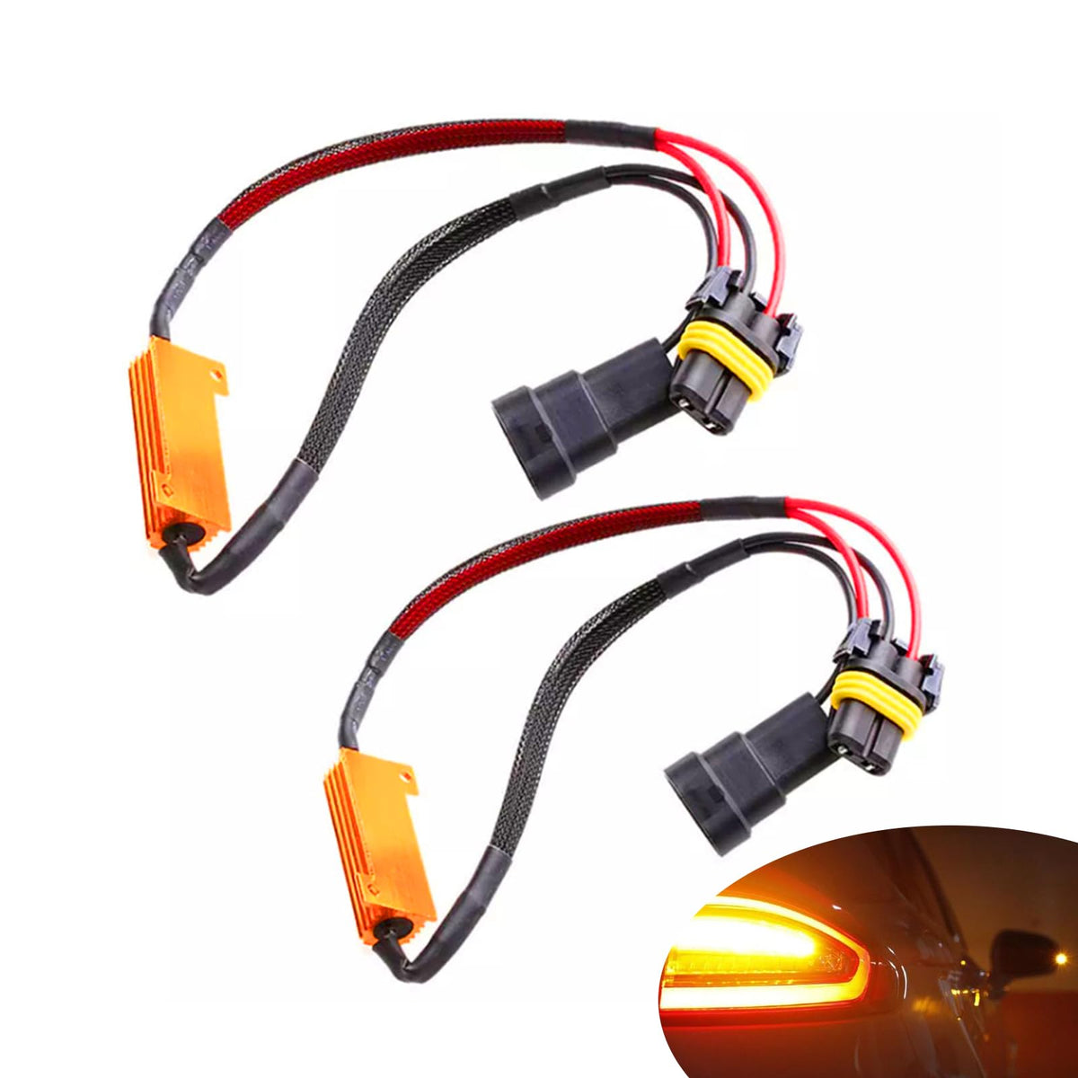 NGHEY Car LED decoder 9006/HB4 2-PC Eliminates LED Faults In car Lights, Repairs Bulb Switch Issues, Suitable For Most Car Models