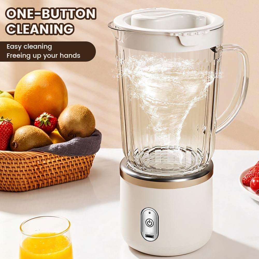 Personal Smoothie Blender, 20000RPM Compact Blender for Shakes with 2 Portable 24oz Cups, Dual-Serve Juicer for