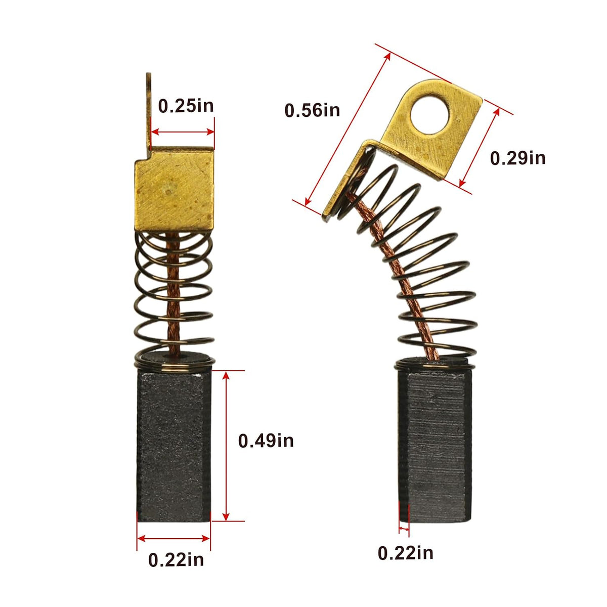 4pack 879058 (N119739) Motor Carbon Brush Compatible with Porter Cable 7800
