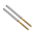 uxcell 2pcs Spiral Flute Thread Taps 2-56 UNC 2B Machine Threading Tap Bit, Titanium Coated Screw Tapping Repair Tool, M2 High-Speed Steel (HSS)