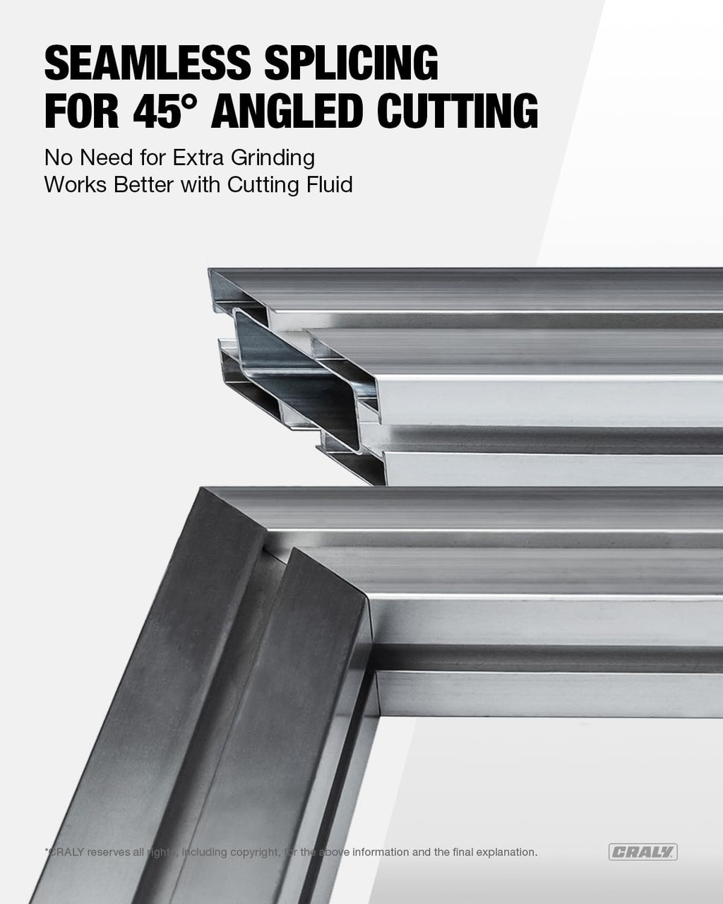 CRALY 5-3/8 Inch 50 Teeth Aluminum and Non-Ferrous Metal Cutting Circular Saw Blade, 20 mm Arbor, Carbide Tipped, Thin Kerf, Black Ice, for Thin Aluminum, Plastic, Composite(C0550AL)