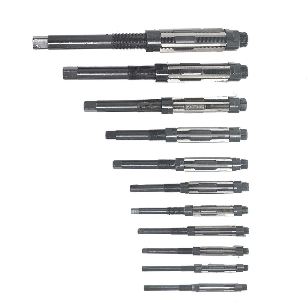 findmall 11Pcs Adjustable Reamers H4-H14 High Speed Steel Adjustable Hand Reamers 11.75mm-38mm, Metric