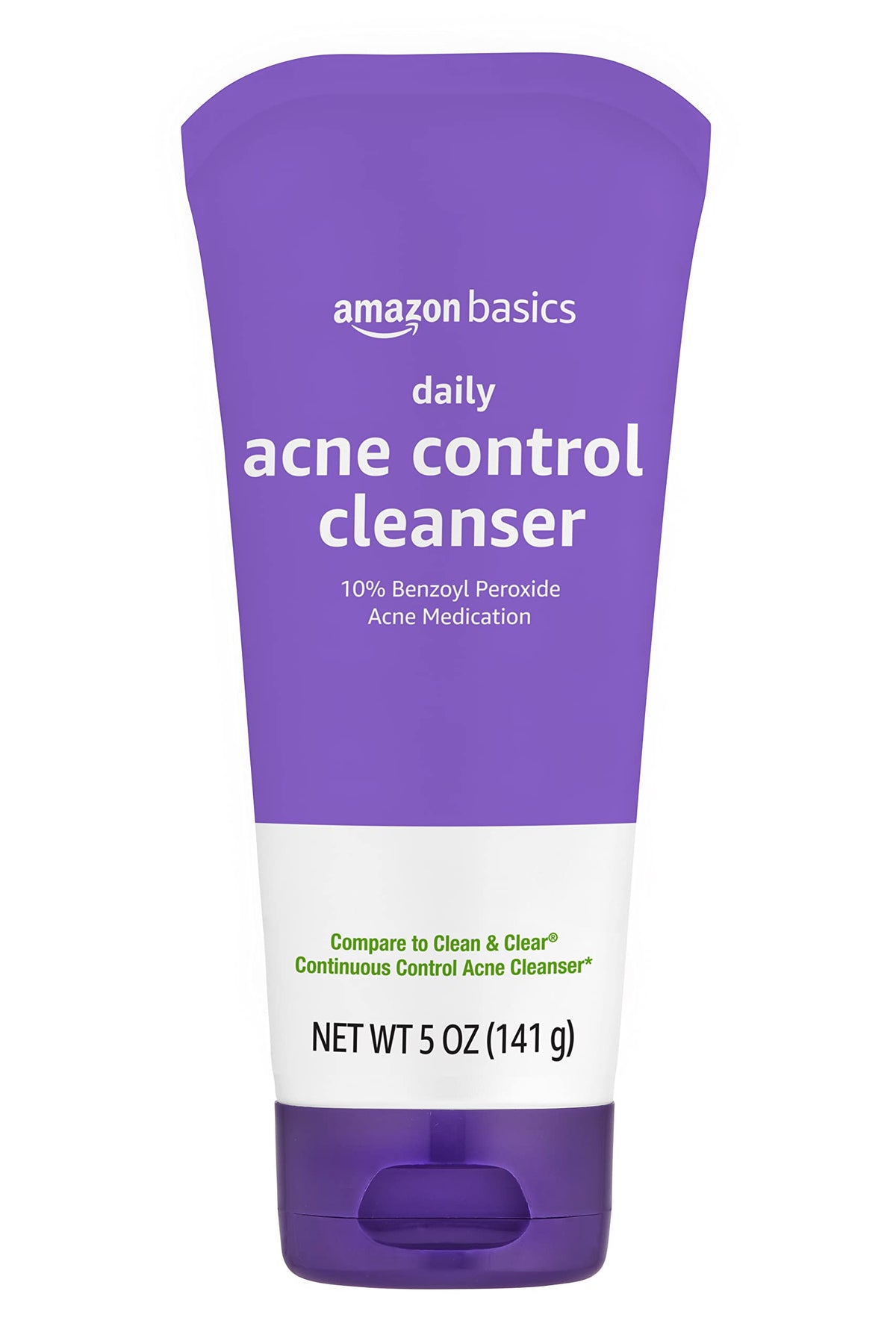 Acne Treatment Face Wash - Daily Control Cleanser, Maximum Strength 10% Benzoyl Peroxide for Stubborn Breakouts, 5