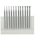 Luo ke 12 Pcs 3/32'' Shank Round Cup Burr Wire Rounder Bits (008-030)