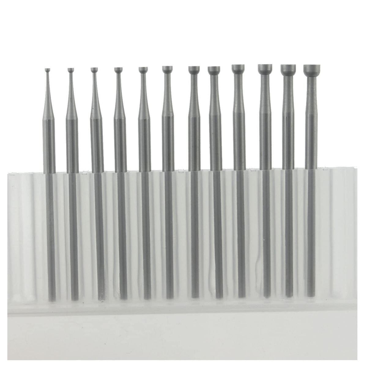 Luo ke 12 Pcs 3/32'' Shank Round Cup Burr Wire Rounder Bits (008-030)
