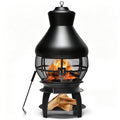 Wood Burning Chiminea, Heavy Duty Fireplace Chiminea for Patio