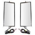 Replacement Heated Door Mirror Set with Turn Signal (West Coast Style) - Manual Adjustment - fits 2005-2010 Peterbilt 335