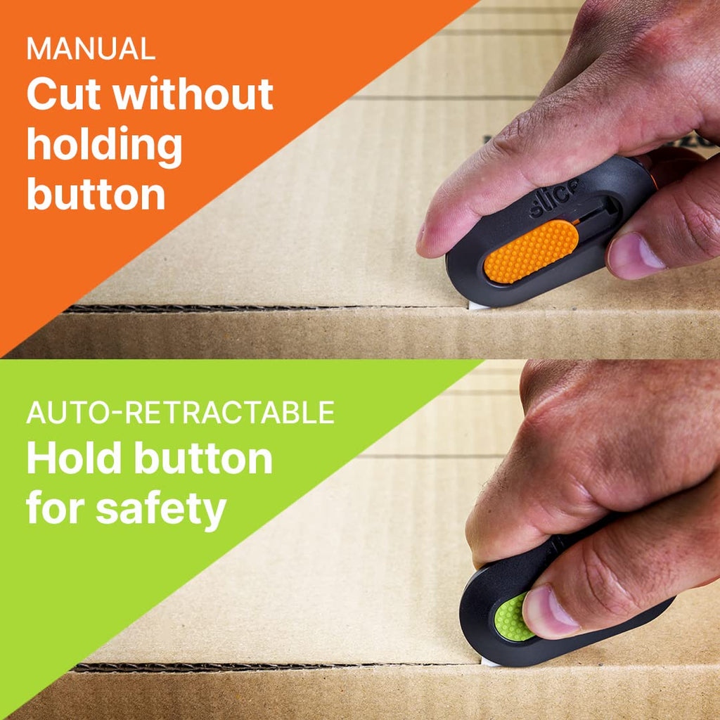 Slice 10514 Mini Cutter, Ceramic Safety Blade, Pocket Sized, Auto-Retractable, Stays Sharp Up to 10X Longer