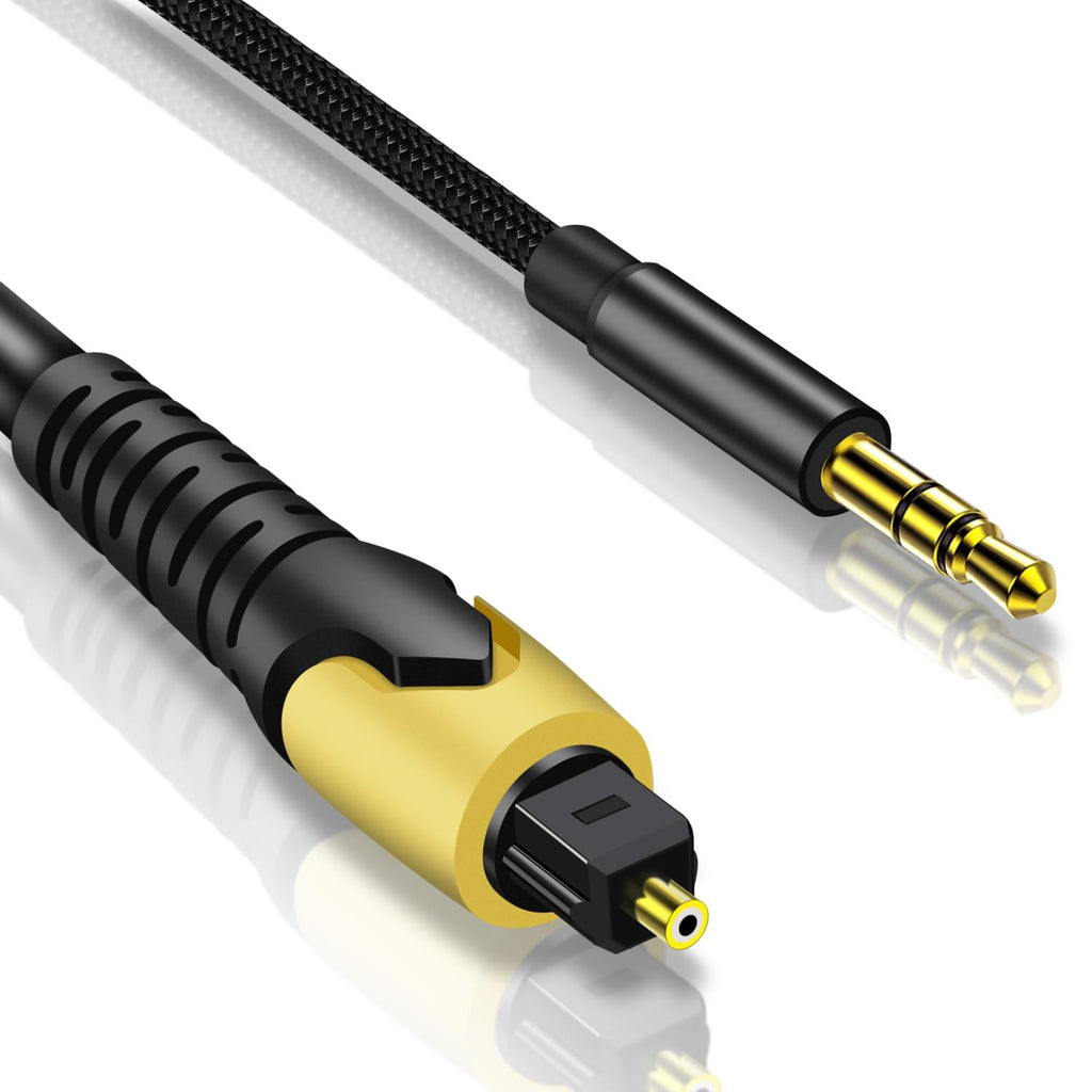 192KHz DAC Optical to 3.5mm Converter,Optical Audio Cable to AUX Cable Adapter,Digital to Analog Audio Converter for