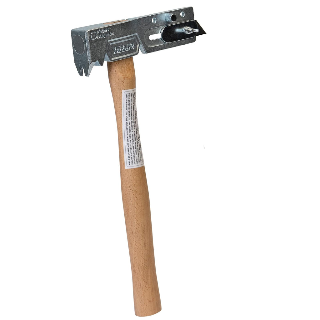 Magnetic Roofing Hatchet – Multi-Function Hammer for Roof Repair with Strong Magnet, Sliding Gauge, Built-in Utility