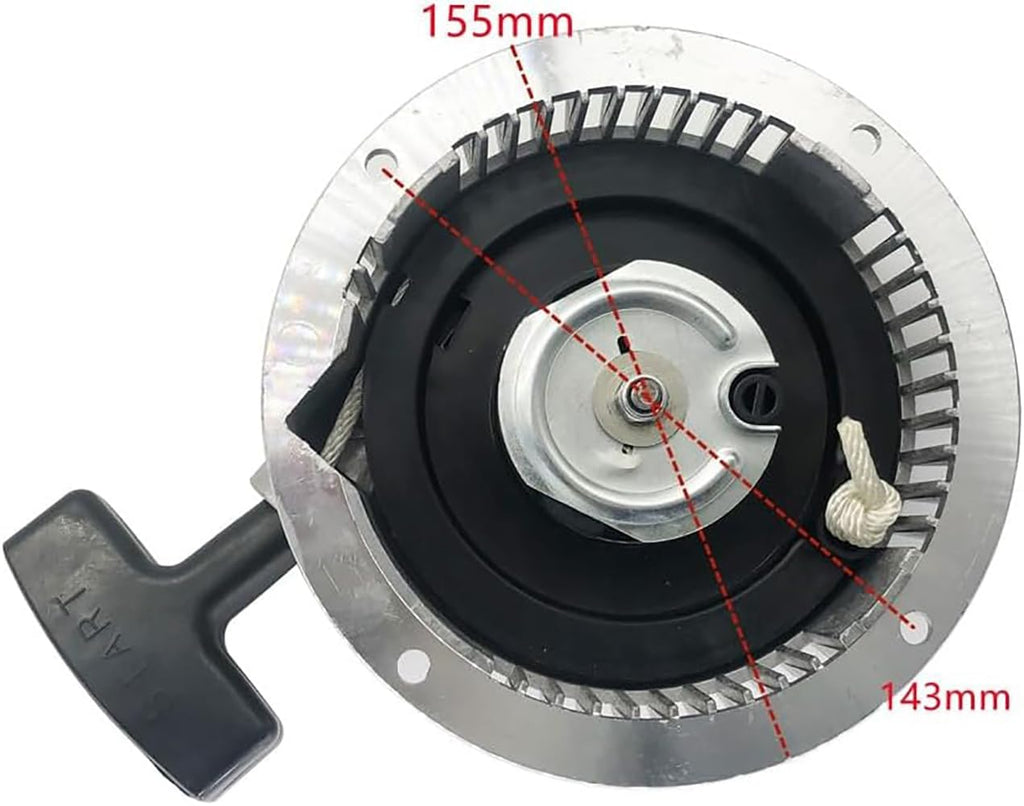 GOIPKO Recoil Pull Starter Recoil Starter Assembly Fit for Wacker Neuson Rammers WM80 BS50-2 BS60-2 BS500 BS600 BS700 BS45Y BS52Y Replacement 046098