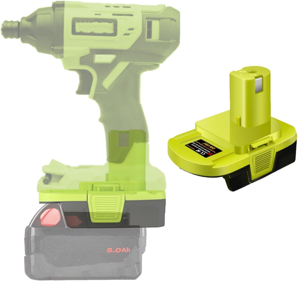 Fit for Milwaukee for M18 Battery Adapter Replace for Ryobi 18V Tool Batery