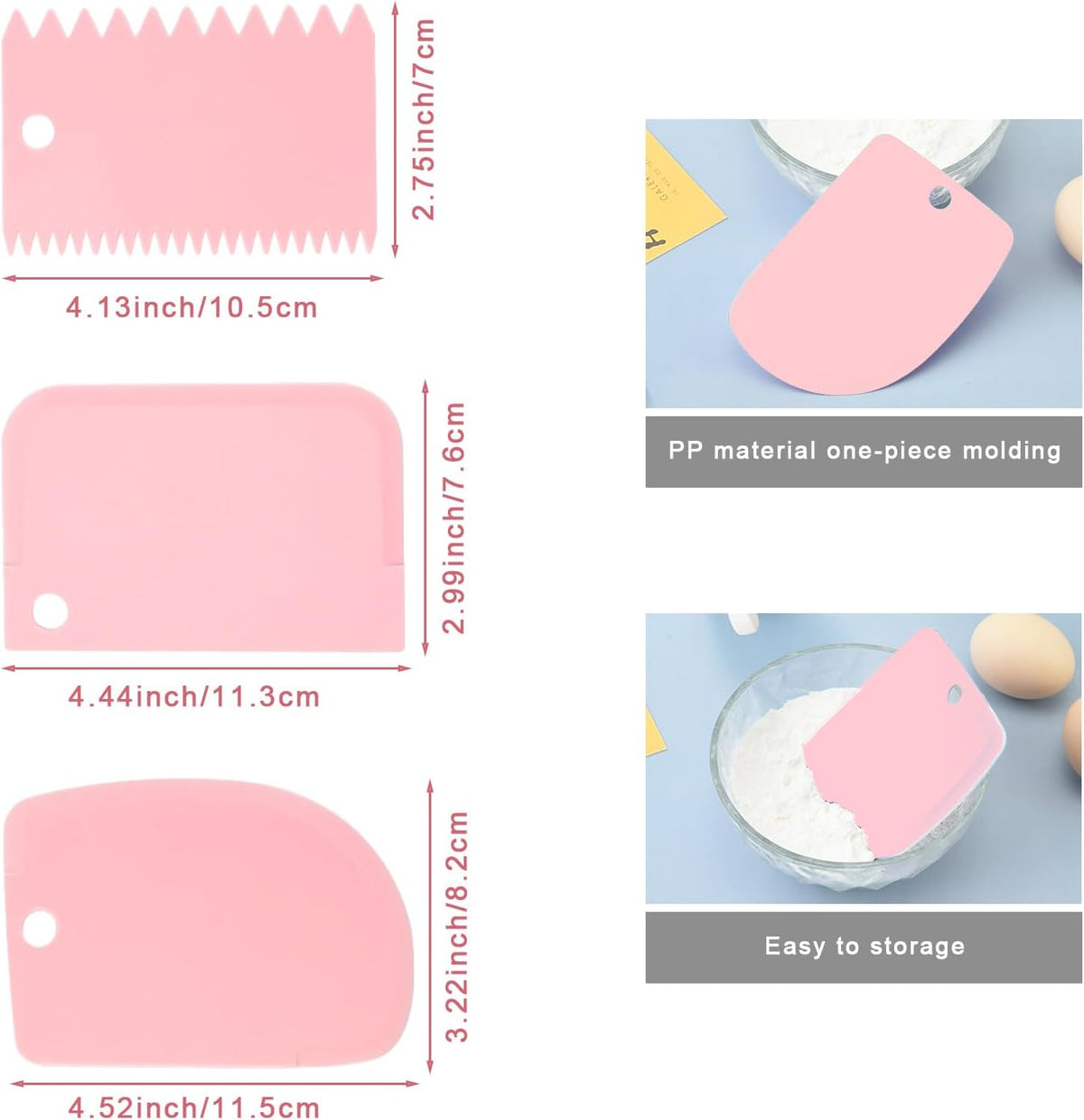 Offset Icing Spatula Set, Stainless Steel Cake Decorating Tools