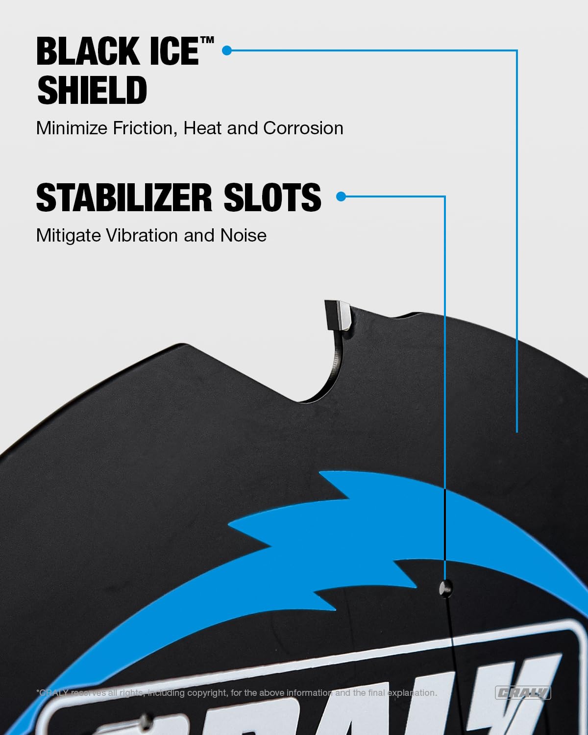 CRALY 6-1/2 Inch 4 Teeth Hardie Fiber Cement Circular Saw Blade, 5/8 Inch Arbor, Polycrystalline Diamond Tipped (PCD), Thin Kerf, Black Ice, for Laminate Flooring(C0604FC)