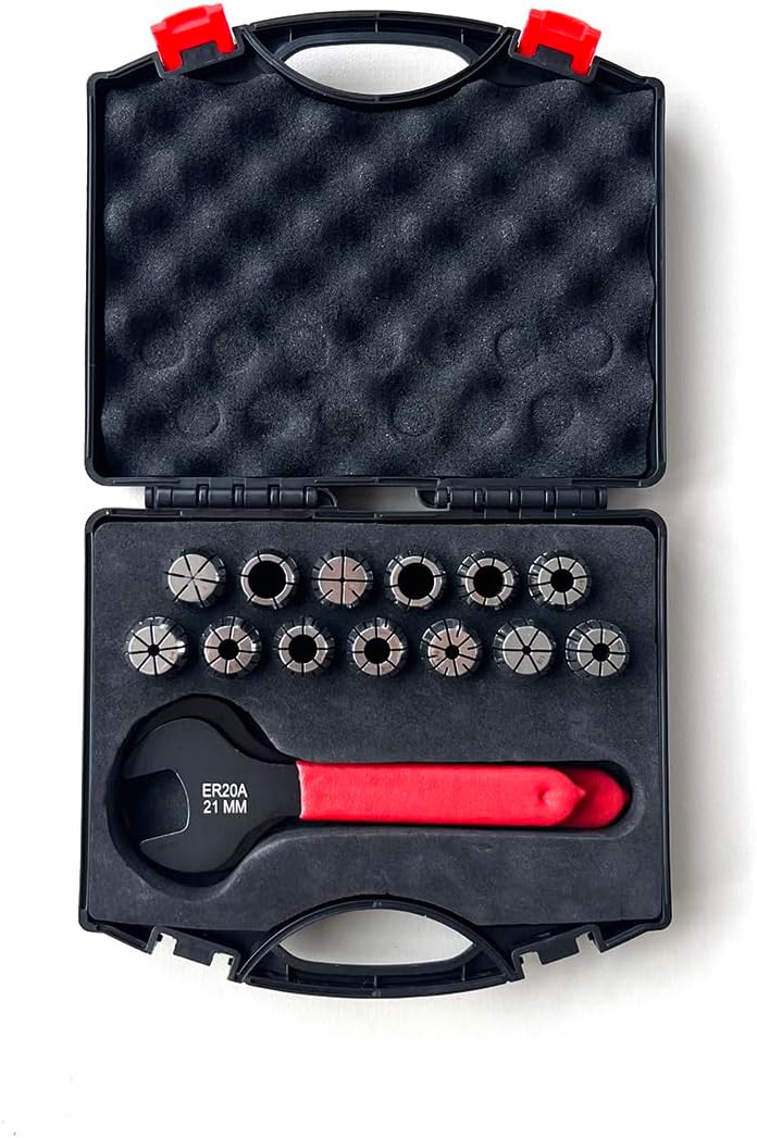 13pcs ER20 Spring Collet Set/Wrench for CNC Engraving Machine