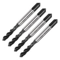 uxcell 4pcs Spiral Flute Thread Taps, M5 x 0.8 Nitride Coated Metric Screw Tap, Fully Ground High Speed Steel 6542 Machine Tapping Threading Tool for Machinist Thread Repair