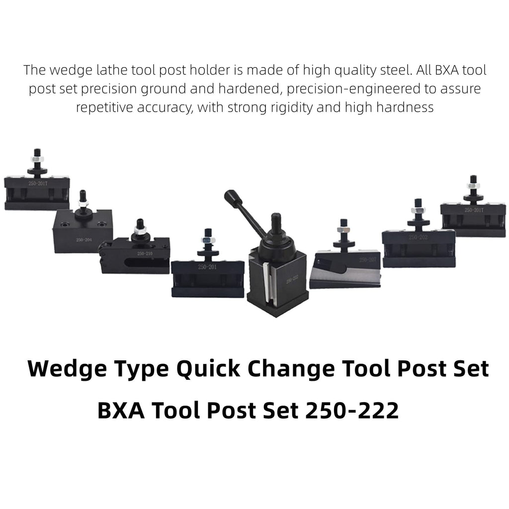 waltyotur BXA Tool Post Set 250-222 Tool Holder Set 10-15 Inch 8Pcs