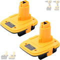 Tulepowceeng 2 Pack DM18D Battery Adapter Compatible with Dewalt 18v Tools