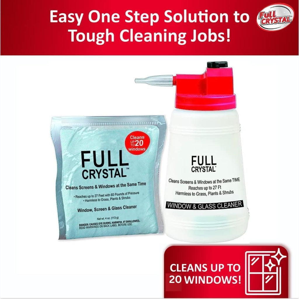 Window Cleaner Refill, 1lb Powder, Cleans Up to 80 Windows