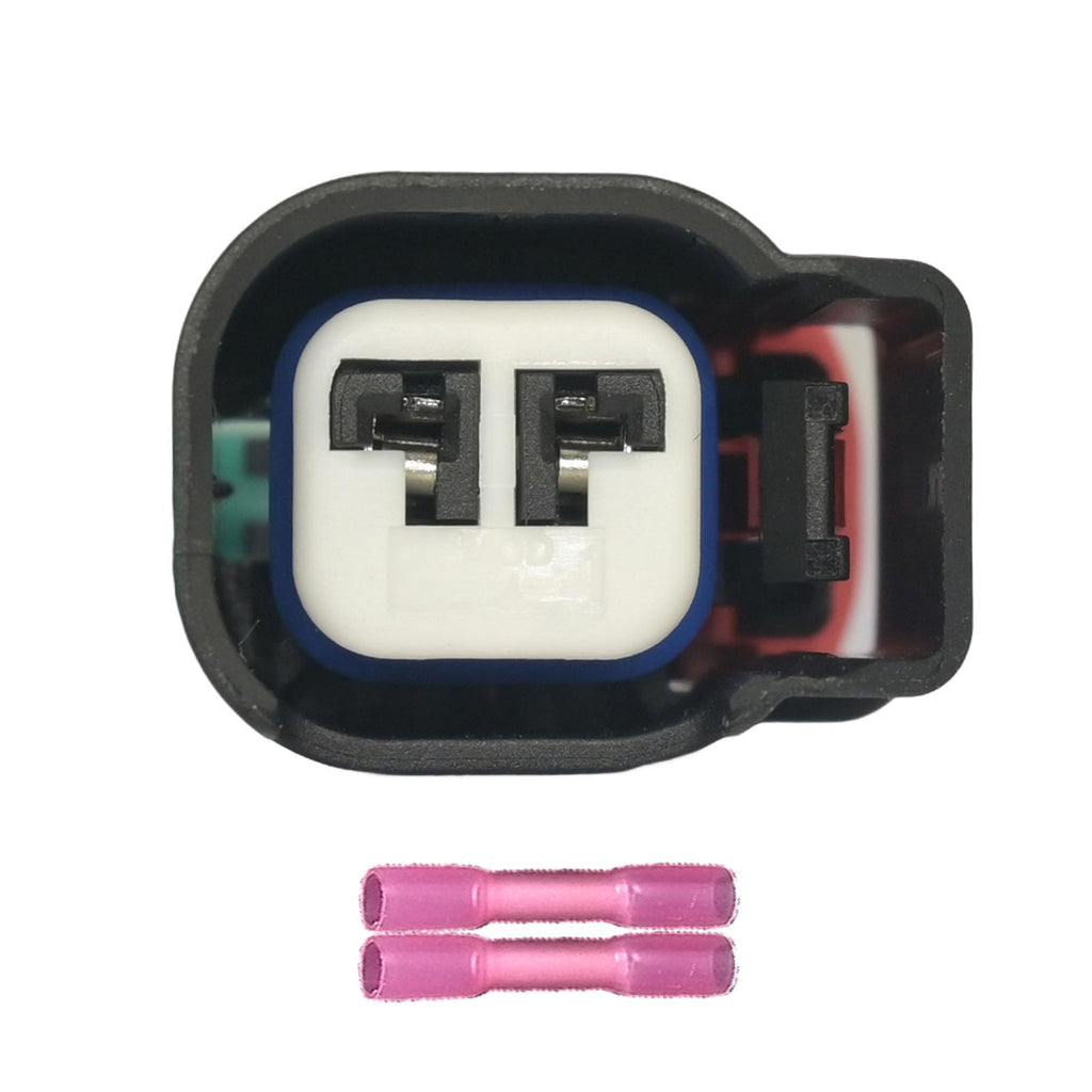 Geradepart Side Marker Light Connector Wiring Harness Pigtail Plug S2342 1P2089 WPT-984 3U2Z-14S411-BXAB 1.5 1.6 2.0 2.5 2.7 3.5 Fit for Ford Fusion Explorer Taurus Mustang 2010-2021, 2 Pin