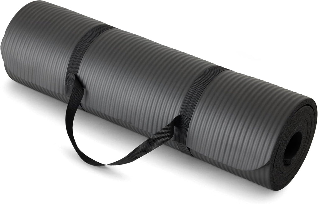 Extra Thick Exercise Yoga Mat with Carrying Strap