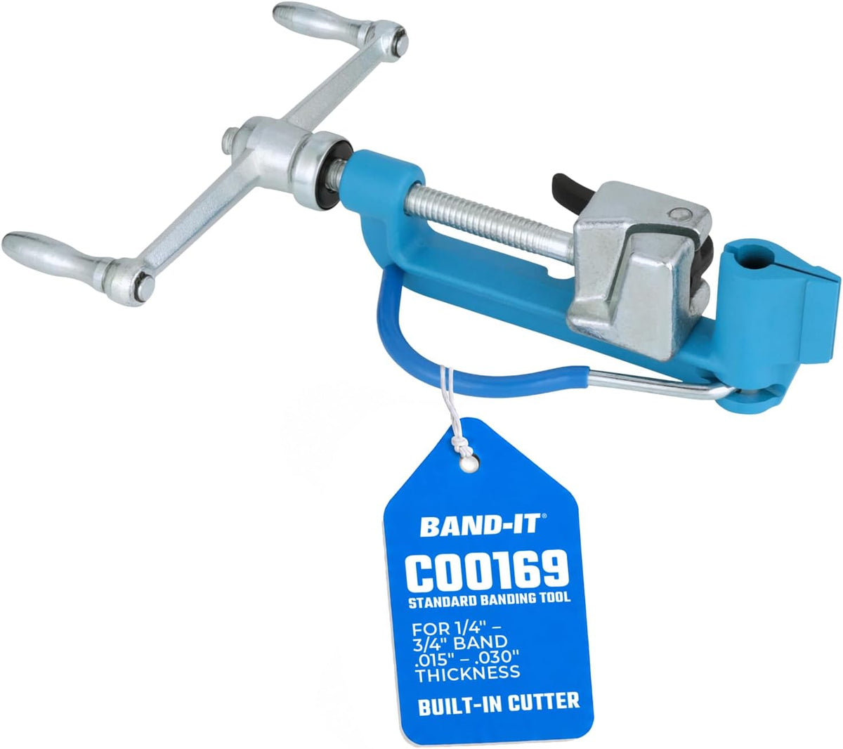 C00169 Standard Banding Tool,1/4" to 3/4" Wide, Built-In Cutter