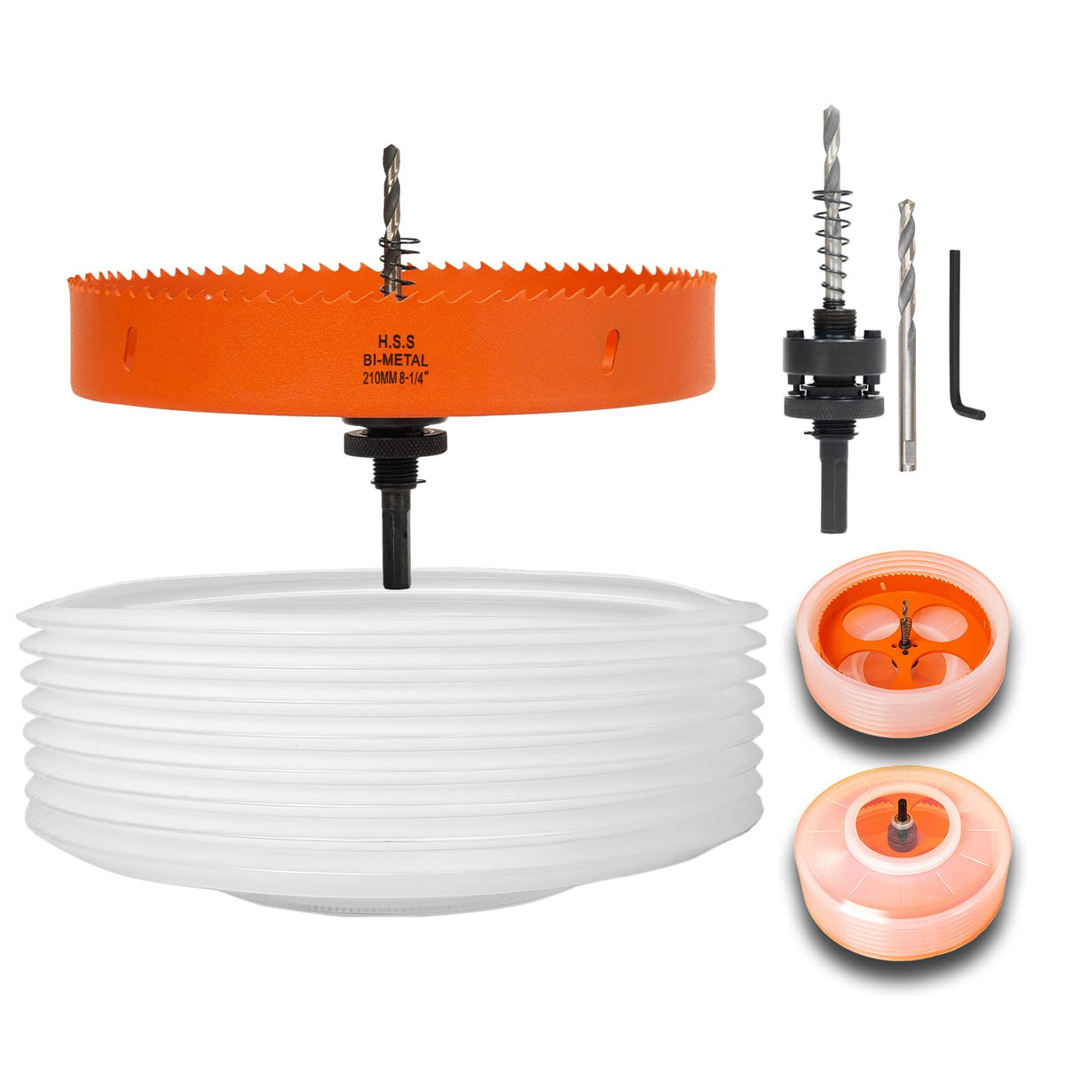 VIKITON 8.25" Hole Saw for Recessed Lights, with Dust Bowl Catcher
