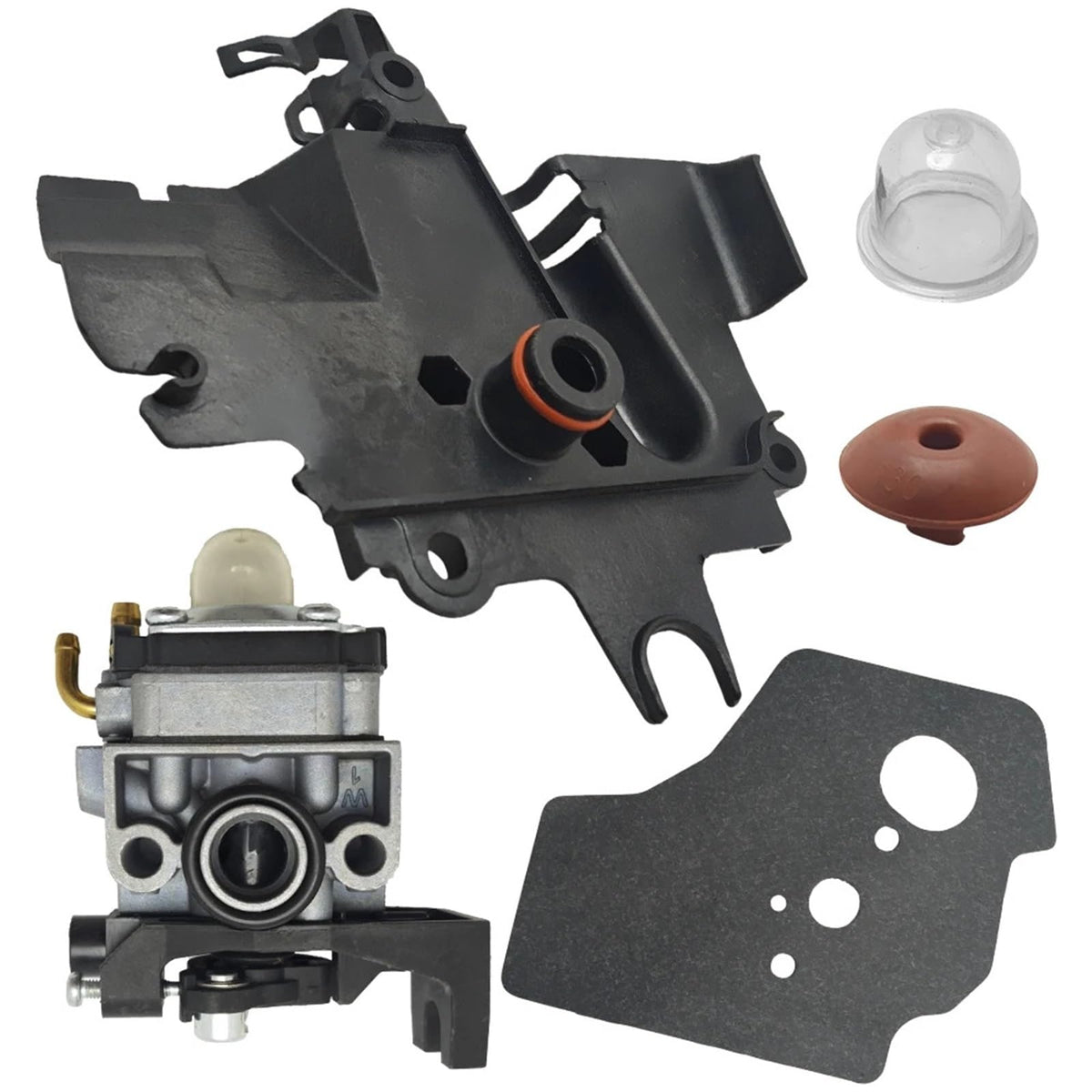Compatible With Honda GX35 HHT35S GX 35 Carburetor Kit Gaskets Primer Bulb