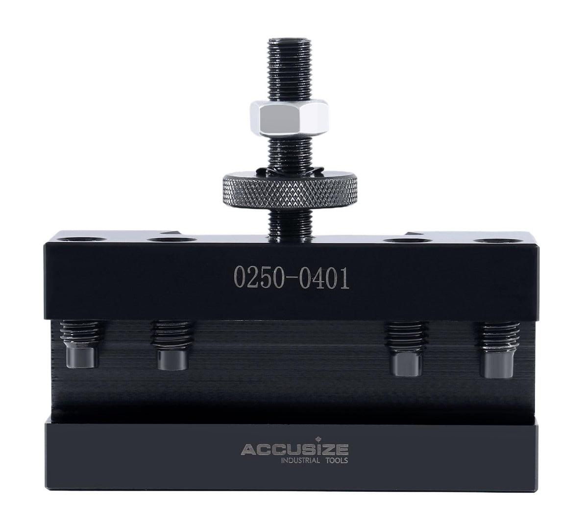 Accusize Industrial Tools CA Turning and Facing Holder, for 1'' Turning Tools, Quick Change Tool Holder, Style 1, 0250-0401