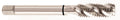 YG-1 - T5426C T5 Series High Vanadium HSS Spiral Flute Combo Tap, TiCN Coated, Round Shank with Square End, Modified Bottoming Chamfer, M10-1.5 Thread Size, D6 Tolerance