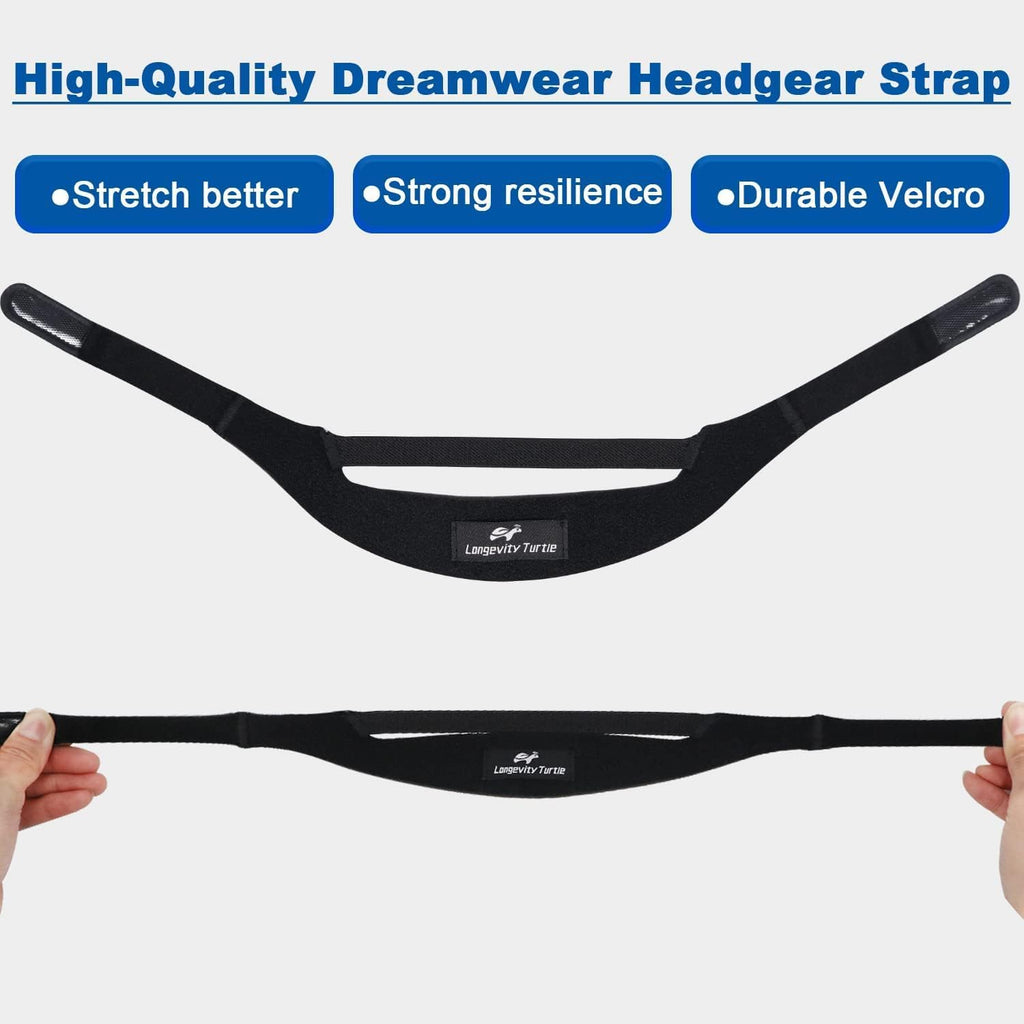 2 Packs CPAP Headgear Replacement Compatible with Dreamwear Nasal Mask Strap, Durable & Soft CPAP Headgear Straps
