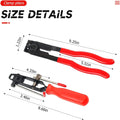 Joint CV Boot Clamp Pliers, Ear Clamp Banding Tool Kit, Automotive Hose Axle Pliers, Heavy Duty Universal Vacuum