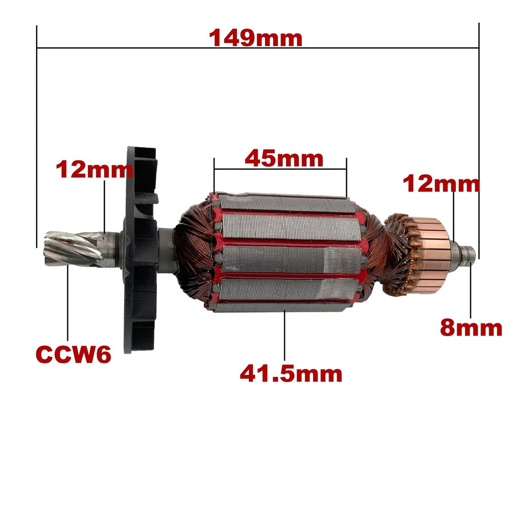AC 220V 240V DH26 Armature Rotor Stator Field For HITACHI Impact Drill Spare Parts Hammer Drill DH 26