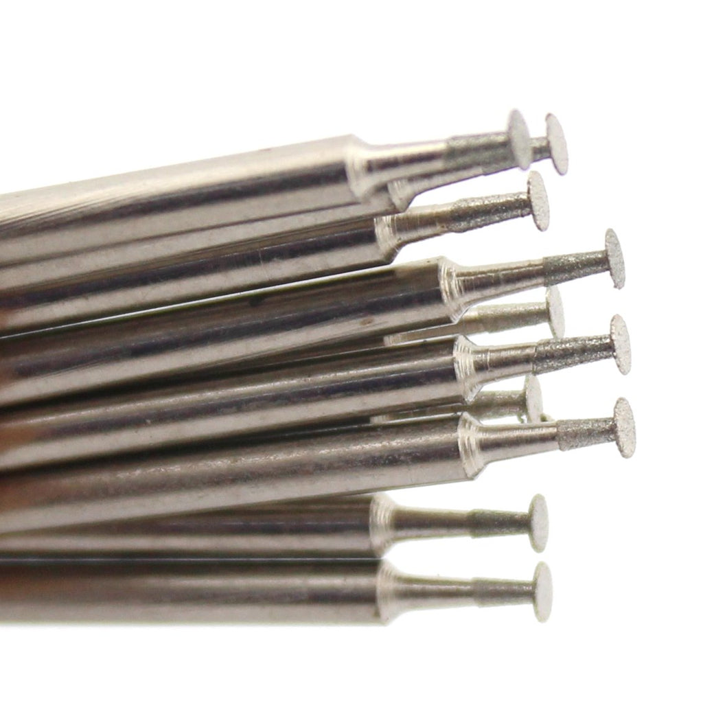 ILOVETOOL Super-Thin T Head Diamond Grinding Bits 2mm Cutting Burr Rotary Tool Accessory Carving Bit 2.35mm shank