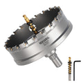 REKCKRUL 4-1/4" (108mm) TCT Carbide Hole Saw Kit for Metal