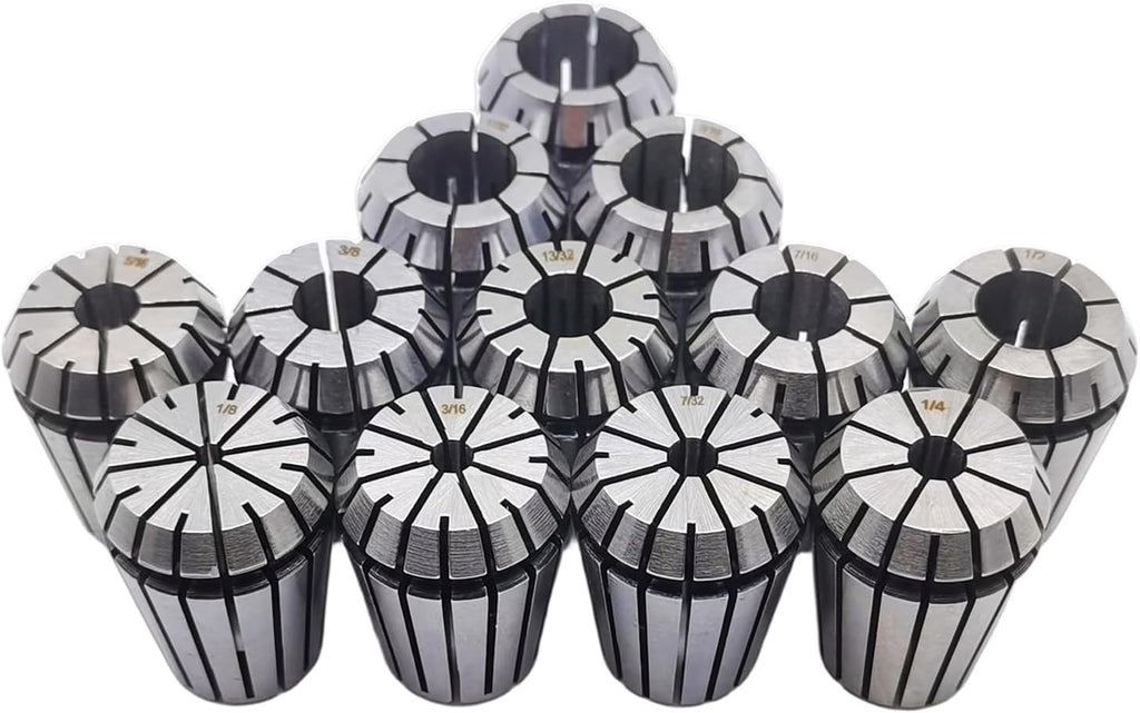 12Pcs ER25 Collet Chuck Spring Collet Set CNC Engraving Milling Lathe Chuck Tool Fit for CNC Engraving Machine and Milling Lathe Tool