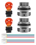 34301-S3V-A11 Front Turn Signal Bulb Socket with Wiring Harness and Bulb