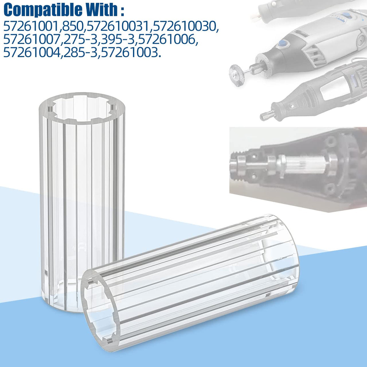 Dremel Replacement Parts, 395 Rotary Tool Coupling Compatible with Dremel Tool Parts 2615294309-4 Pack