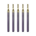 NZ 3 Flute 3/64" Solid Carbide Square End Mill ZrN Coated, 5Pcs