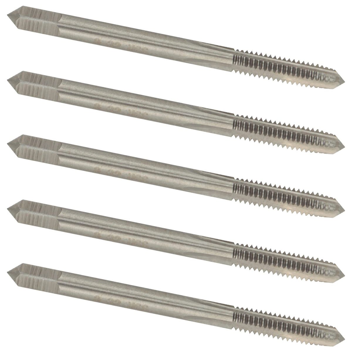 Aceteel 5pcs No 8-32 UNC HSS Machine Tap Right Hand