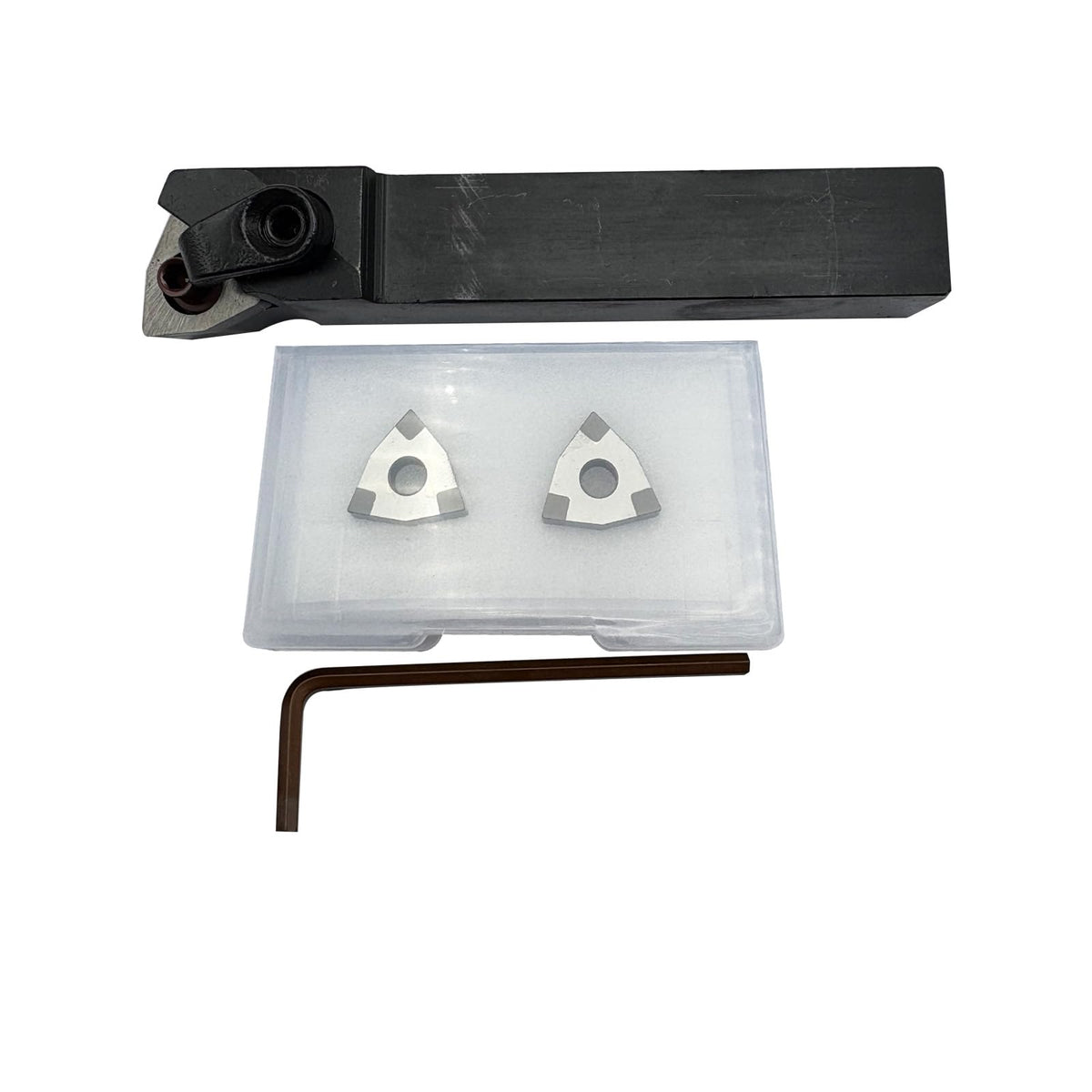 5/8in Indexable Metal Lathe Turning Tool Holder with CBN Turning Inserts